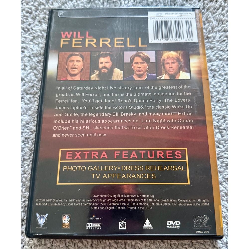Saturday Night Live The Best of Will Ferrell Vol 2 DVD Excellent Comedy SNL 2004 - Picture 2 of 4